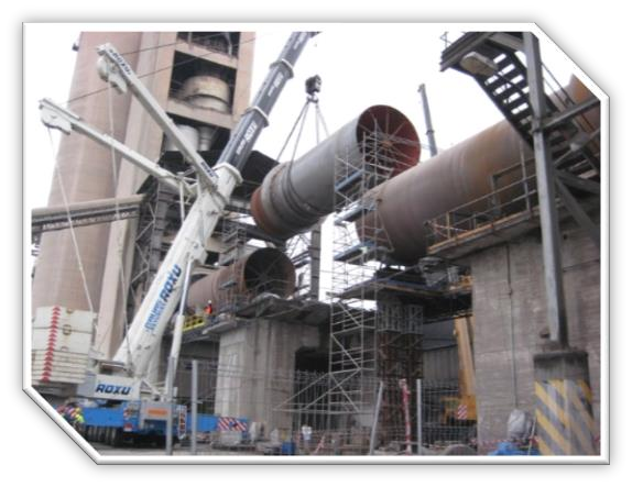 Montagem de forno industrial